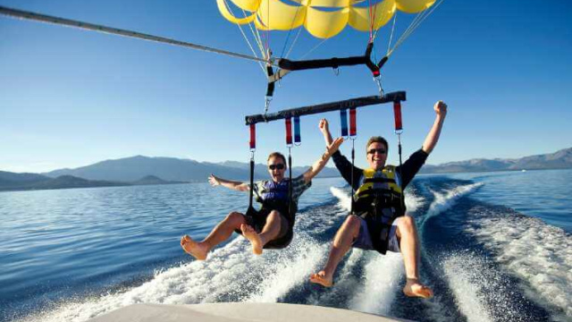 Parasailing Zephyr Cove Marina
