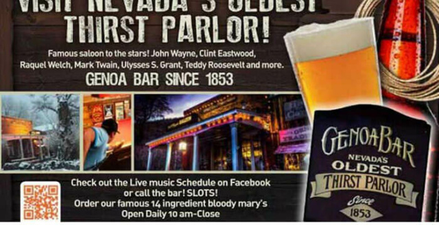 Genoa Bar – Oldest Bar in Nevada